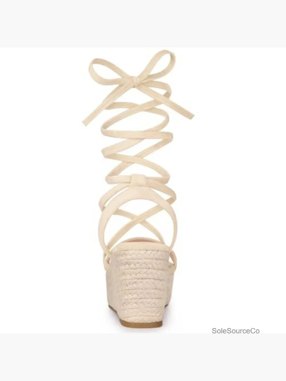 Lace Up Wedge Heel Slingback Platform Strappy Sandals